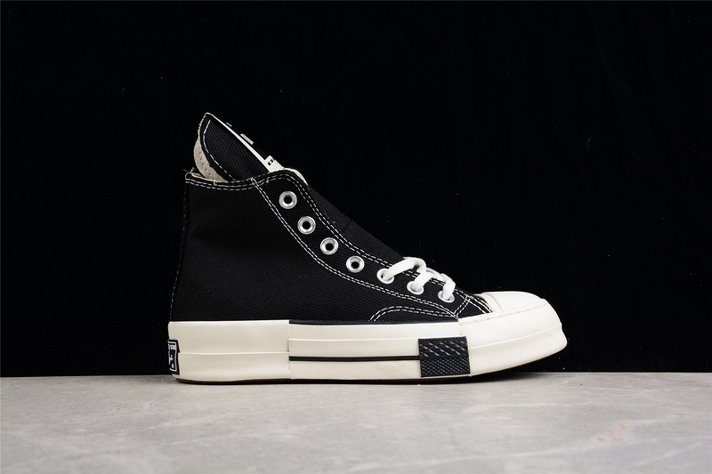 Rick Owens Drkshdw Drkstar Chuck Taylor 70S High Black/Egret 23