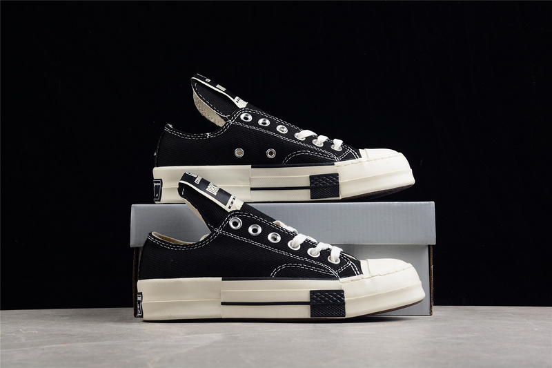 Rick Owens Drkshdw Drkstar Chuck Taylor 70S Low Black/Egret 17