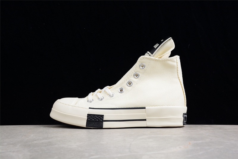 Drkshdw Chuck Taylor All-Star 70S High White/White/Black 11