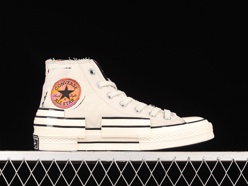 Chuck Taylor All-Star 70S Hi Hacked Heel High Tear Away Light Bone/Black 27