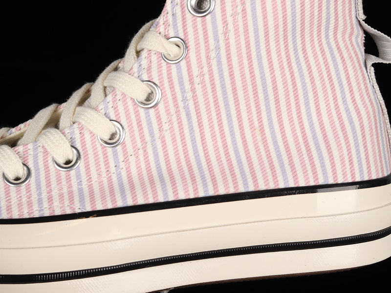 Chuck Taylor All-Star 70S High Pecan Stripes Beige/Purple/Blue 13