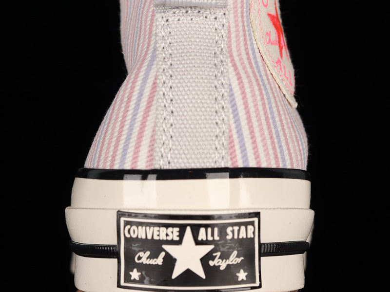 Chuck Taylor All-Star 70S High Pecan Stripes Beige/Purple/Blue 23