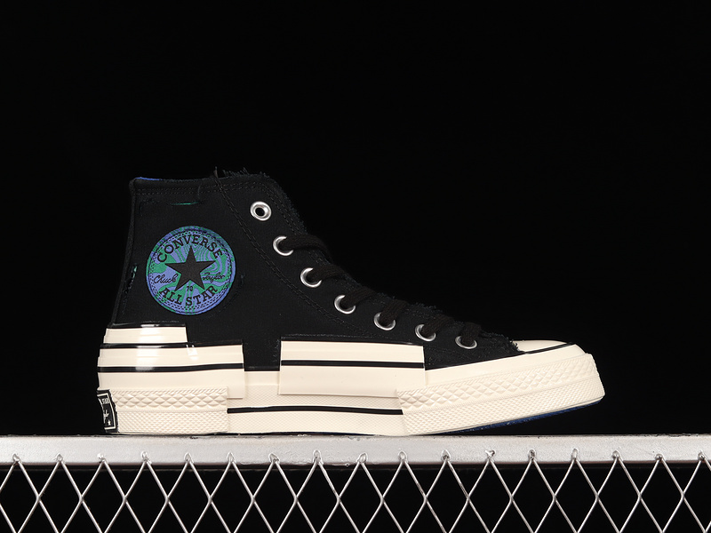 Chuck Taylor All-Star 70S High Hacked Heel High Tear Away Black/Iron Grey/Blue 21