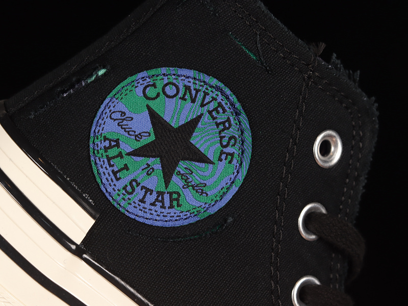 Chuck Taylor All-Star 70S High Hacked Heel High Tear Away Black/Iron Grey/Blue 27