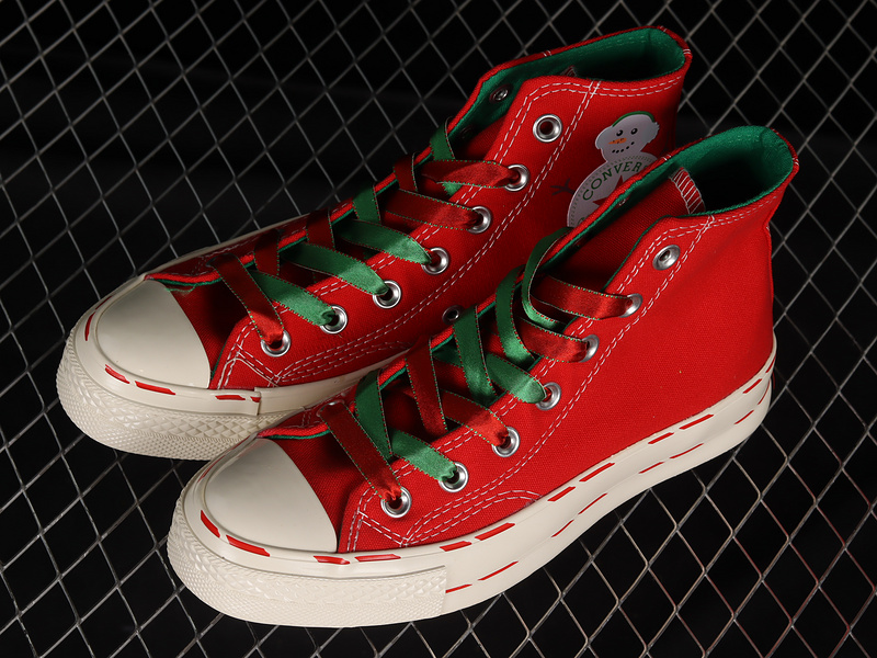 Chuck Taylor All-Star 70S High Christmas Snowman Red/Green/Beige 27