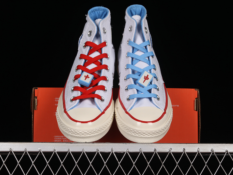 Chuck Taylor All-Star High 70S Mahjong White/Blue/Red 7