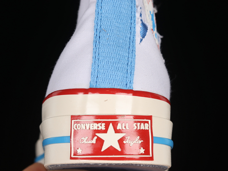 Chuck Taylor All-Star High 70S Mahjong White/Blue/Red 13