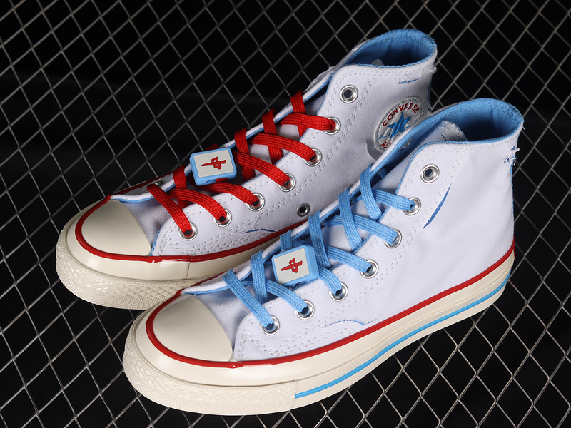 Chuck Taylor All-Star High 70S Mahjong White/Blue/Red 23