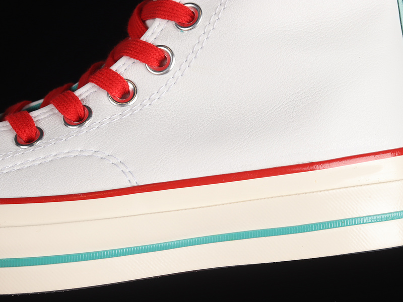 Chuck Taylor All-Star 70S High White/White/Red 7