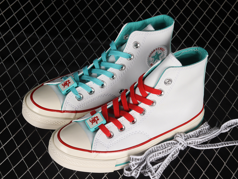 Chuck Taylor All-Star 70S High White/White/Red 17