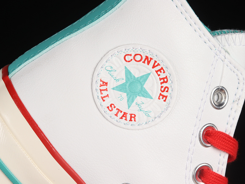 Chuck Taylor All-Star 70S High White/White/Red 19