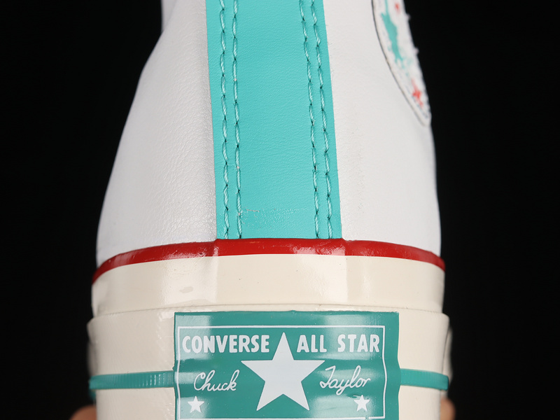 Chuck Taylor All-Star 70S High White/White/Red 21