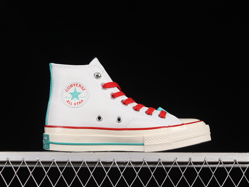 Chuck Taylor All-Star 70S High White/White/Red 25