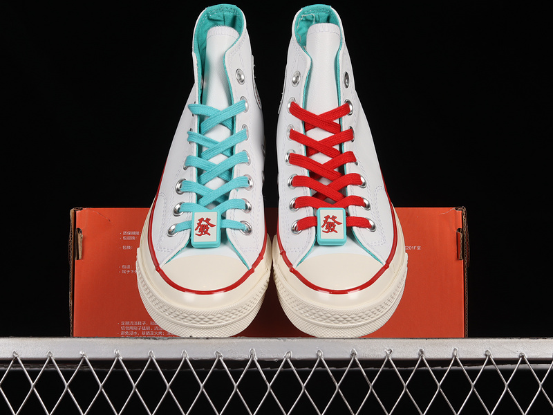 Chuck Taylor All-Star 70S High White/White/Red 31