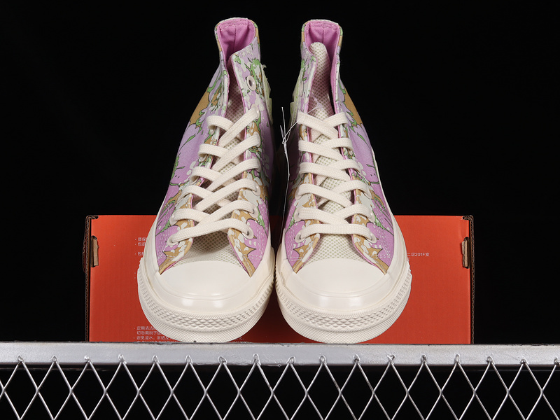 Chuck Taylor All-Star 70S High Crafted Florals Beyond Pink/Olive Aura/Egret 27