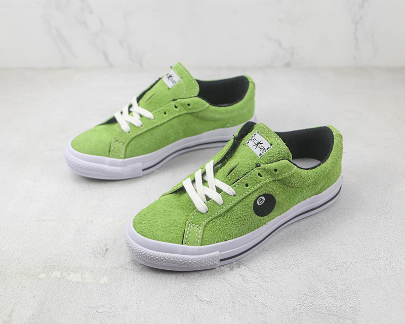 Stussy One Star Pro Low 8 Ball Green Flash/White-Black 17