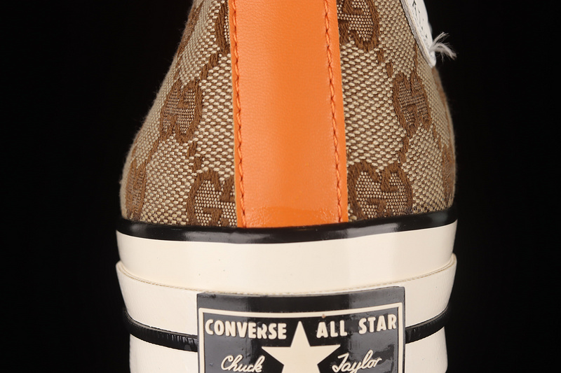 Remake Con Gucci X Chuck Taylor All-Star High Brown/Orange/White 11