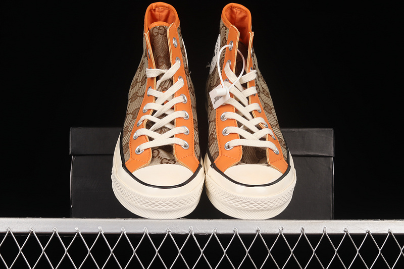 Remake Con Gucci X Chuck Taylor All-Star High Brown/Orange/White 15