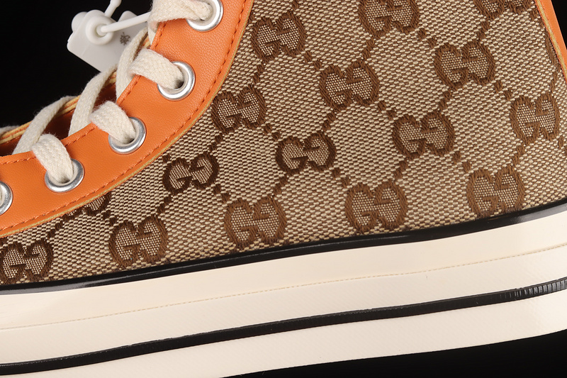 Remake Con Gucci X Chuck Taylor All-Star High Brown/Orange/White 27