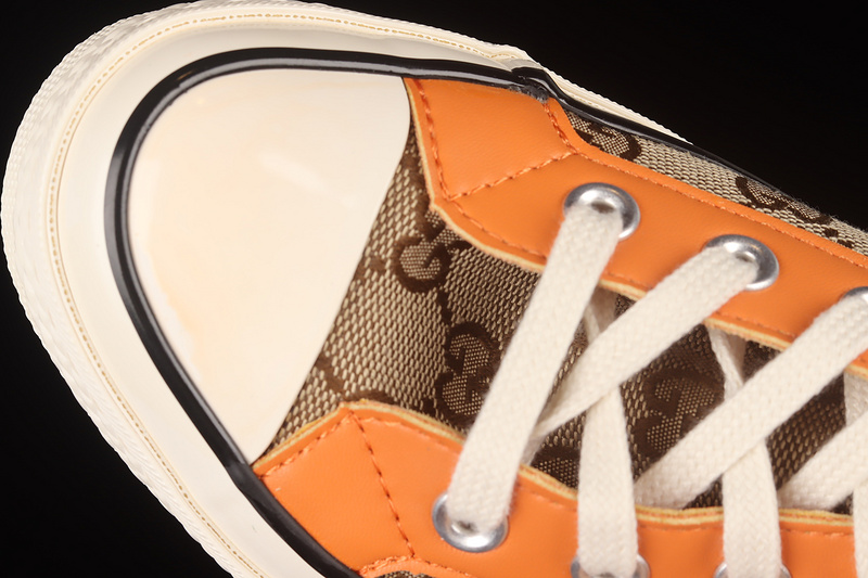 Remake Con Gucci X Chuck Taylor All-Star High Brown/Orange/White 31