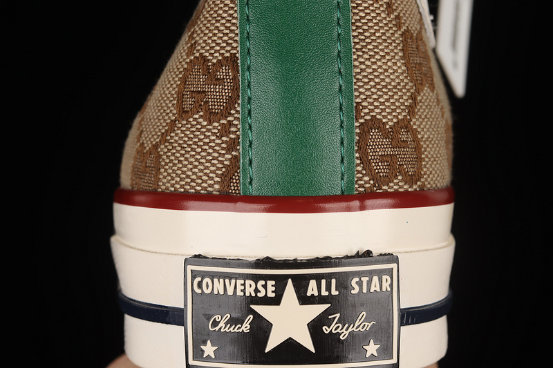 Remake Con Gucci X Chuck Taylor All-Star High Brown/Green/White 9