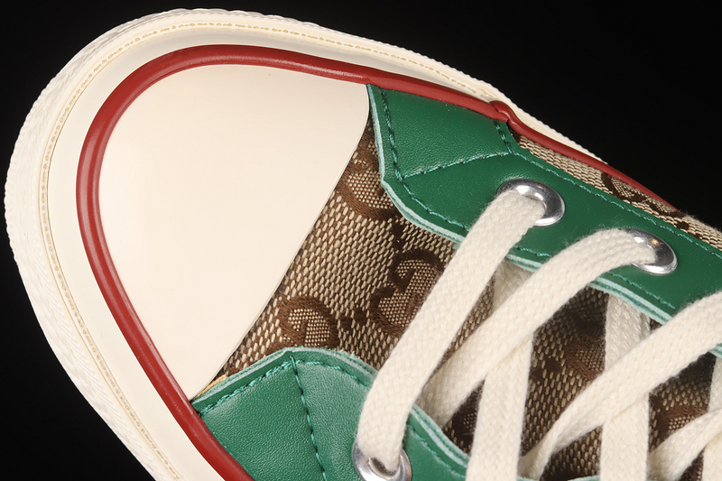 Remake Con Gucci X Chuck Taylor All-Star High Brown/Green/White 19