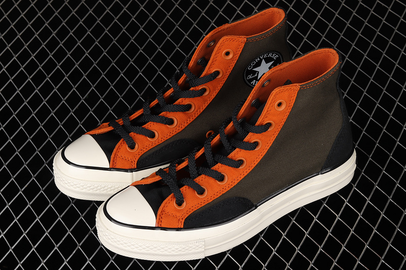 Chuck Taylor All-Star 70S High Court Fusion Dark Green/Orange/White 5