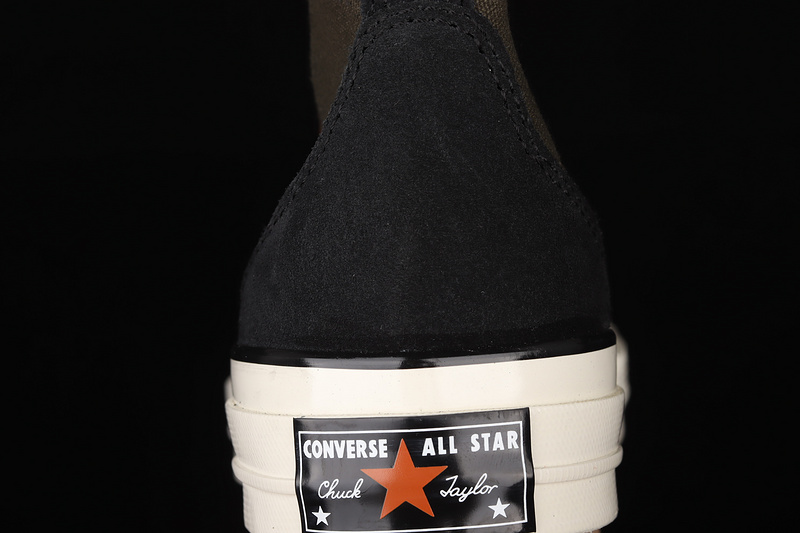 Chuck Taylor All-Star 70S High Court Fusion Dark Green/Orange/White 7