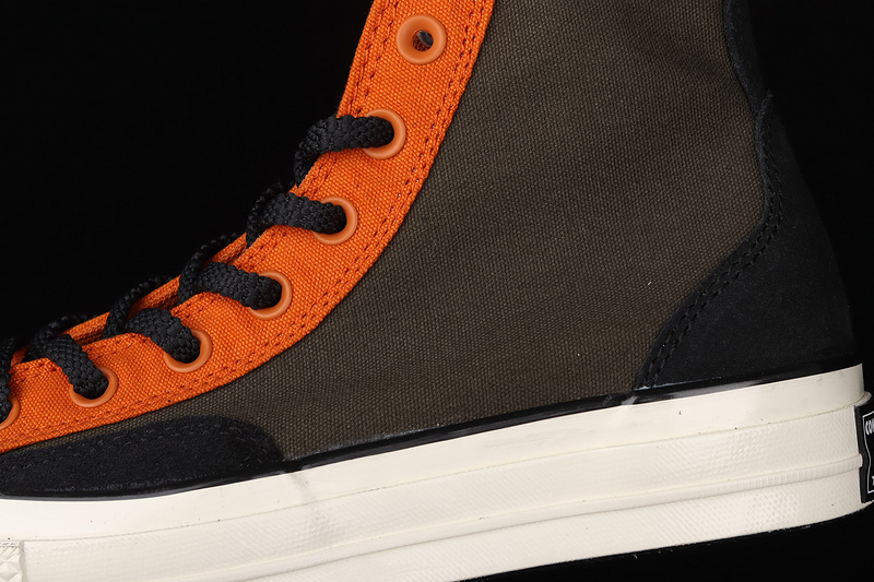 Chuck Taylor All-Star 70S High Court Fusion Dark Green/Orange/White 13