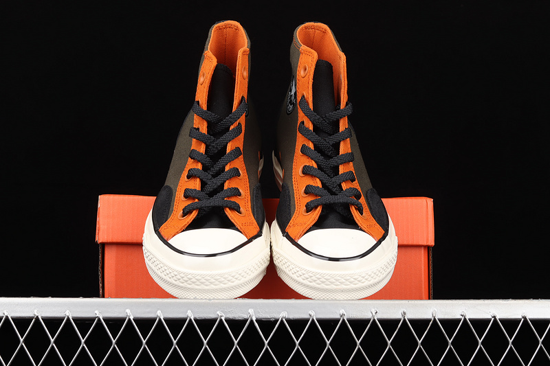 Chuck Taylor All-Star 70S High Court Fusion Dark Green/Orange/White 25