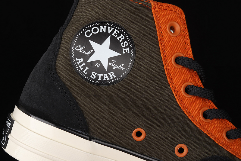 Chuck Taylor All-Star 70S High Court Fusion Dark Green/Orange/White 29