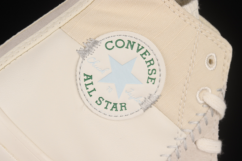 Chuck Taylor 70S Crafted Mixed Material High Egret/Light Silver/Egret 17