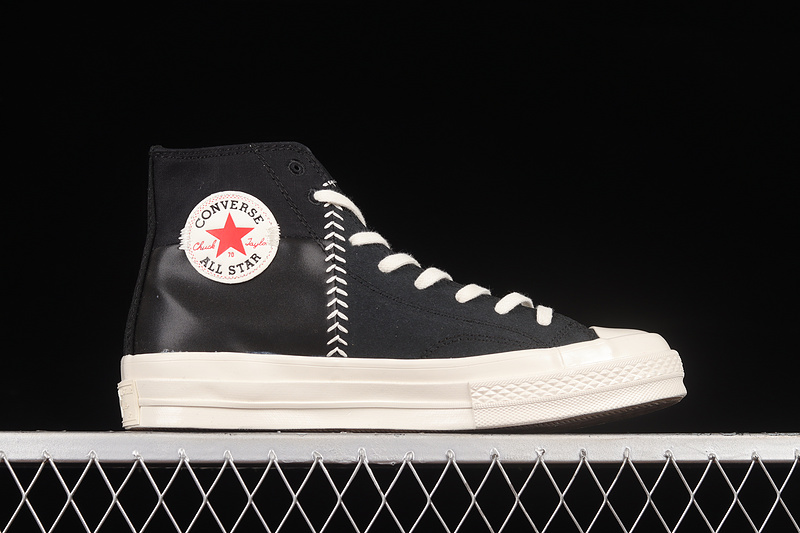 Chuck Taylor All-Star 70 Crafted Leather High Black/Egret/University Red 9