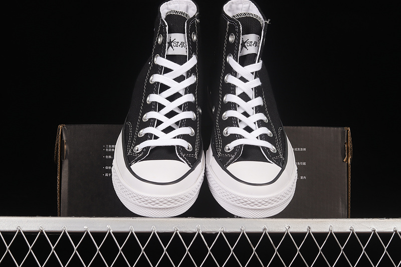 Chuck 70 High X Stussy Black/Black/White 19