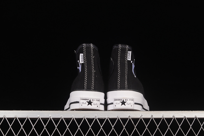 Chuck 70 High X Stussy Black/Black/White 21