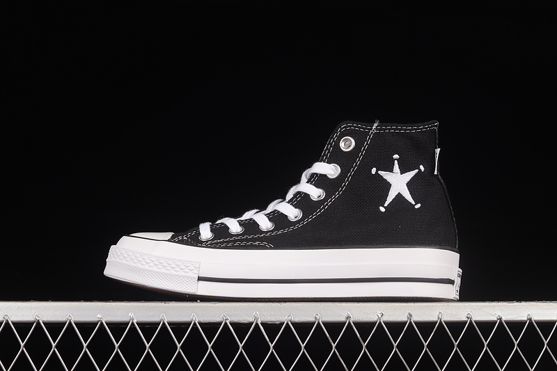 Chuck 70 High X Stussy Black/Black/White 27