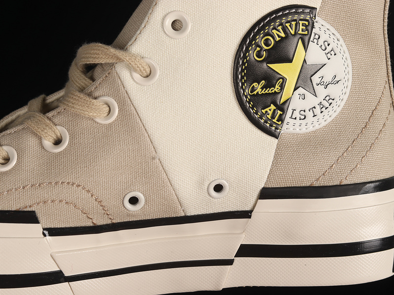 Chuck Taylor All-Star 70S High Plus Logo Collage Beach Stone/Egret 25