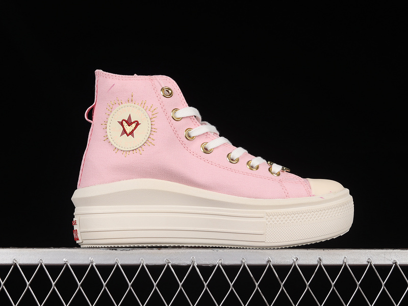 Chuck Taylor All Star Move Platform High Valentine's Day 2023 Sunrise Pink/Egret 5