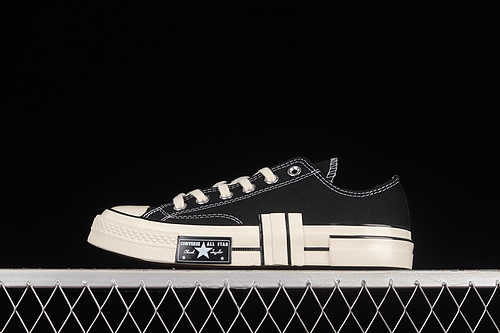 Rubber Patchwork X Chuck Taylor All-Star 70S Low Black/Black/Egret 23