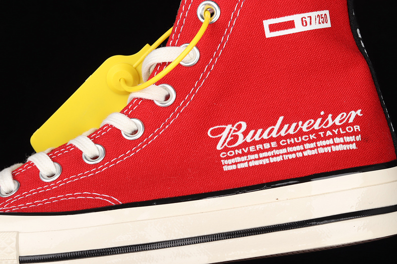 Budweiser X Chuck Taylor All-Star 70S High Red/Black/Beige 5