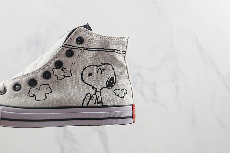 Peanuts Chuck Taylor All Star 70S High Snoopy And Woodstock Black/White 13