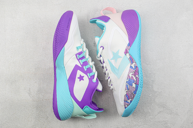 All Star Bb Shift White/Washed Teal/Pixel Purple 5