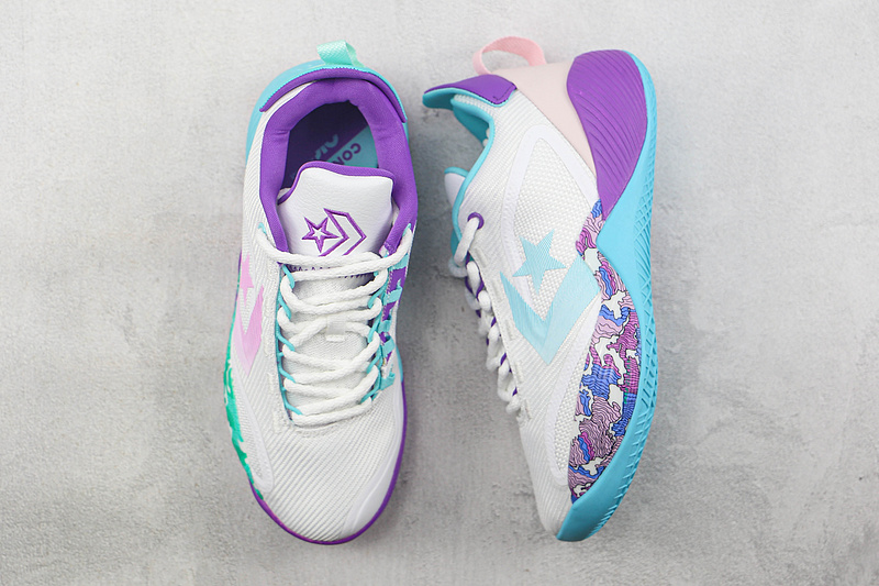 All Star Bb Shift White/Washed Teal/Pixel Purple 17