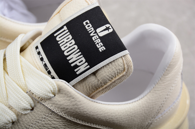 Rick Owens X Turbowpn Low Egret/Egret/Cloud Cream 11