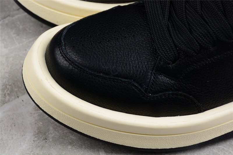 Rick Owens X Turbowpn Mid Black/Black/Cloud Cream 3