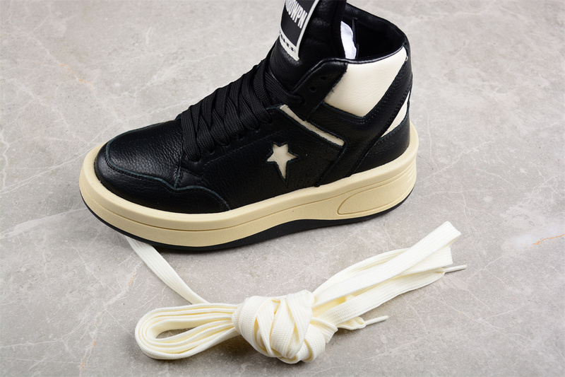 Rick Owens X Turbowpn Mid Black/Cloud Cream/Egret 15