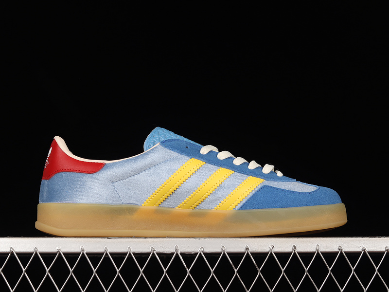 Gucci X Gazelle Shoes Blue/Yellow/Red 21