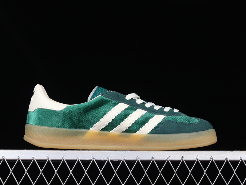 Gucci X Gazelle Shoes Dark Green/Cloud White/Gum 5