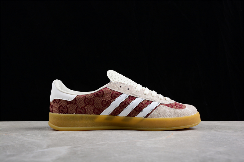 Gucci X Gazelle Shoes Beige/Red/Cloud White 29