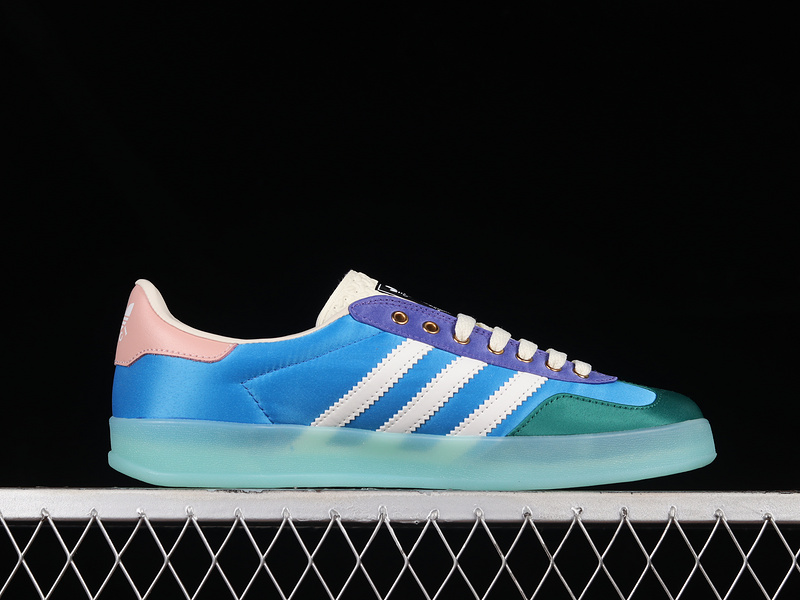 Gucci X Gazelle Shoes Light Blue/Purple/Pink 3